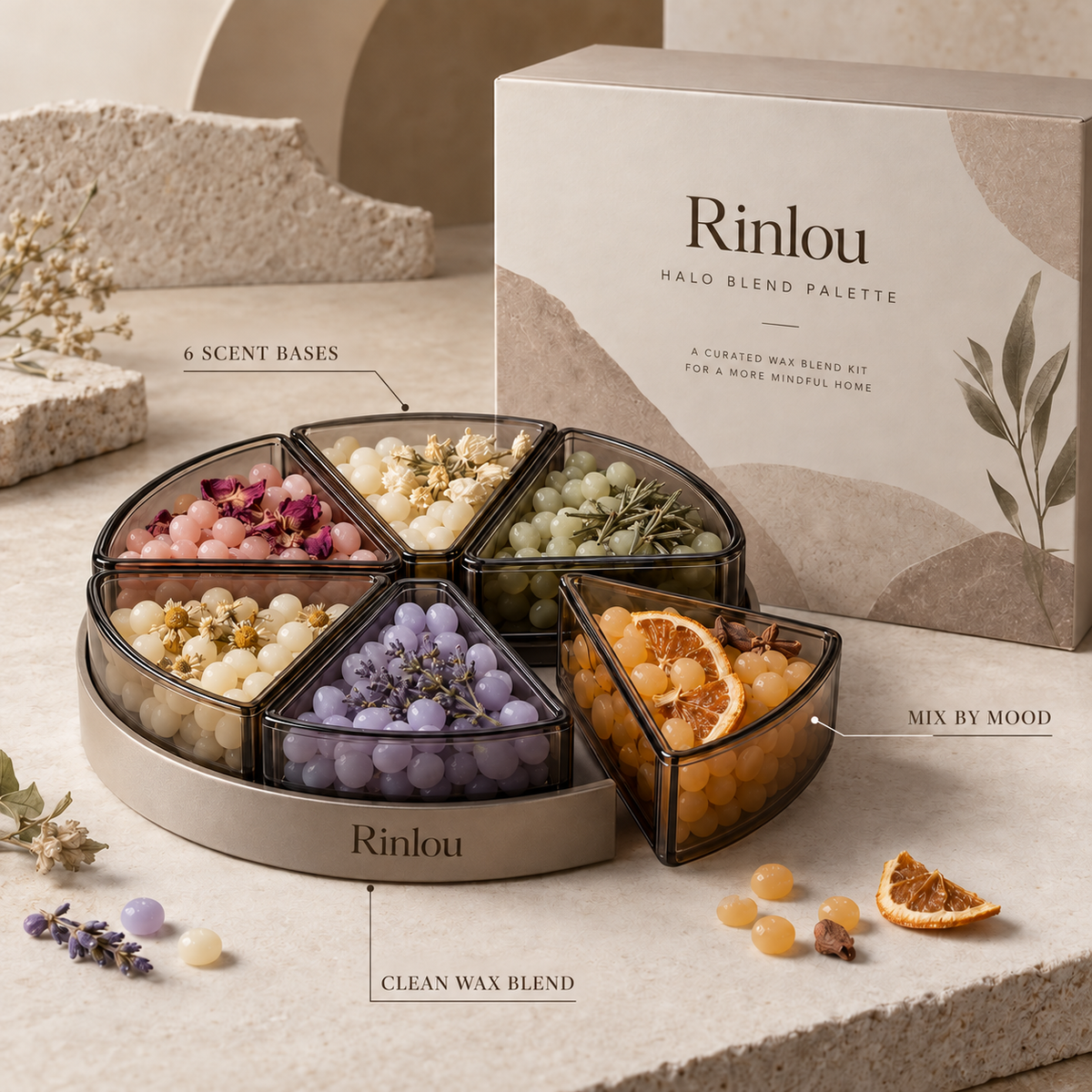 Rinlou™ Halo Blend Wax Bead Palette