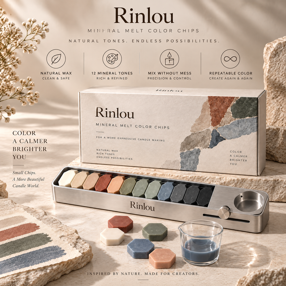 Rinlou™ Mineral Melt Color Chip Library