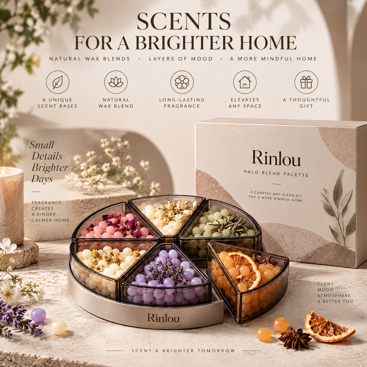 Rinlou™ Halo Blend Wax Bead Palette